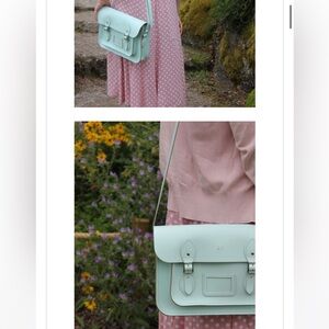 13” Mint Green Cambridge Satchel NWOT